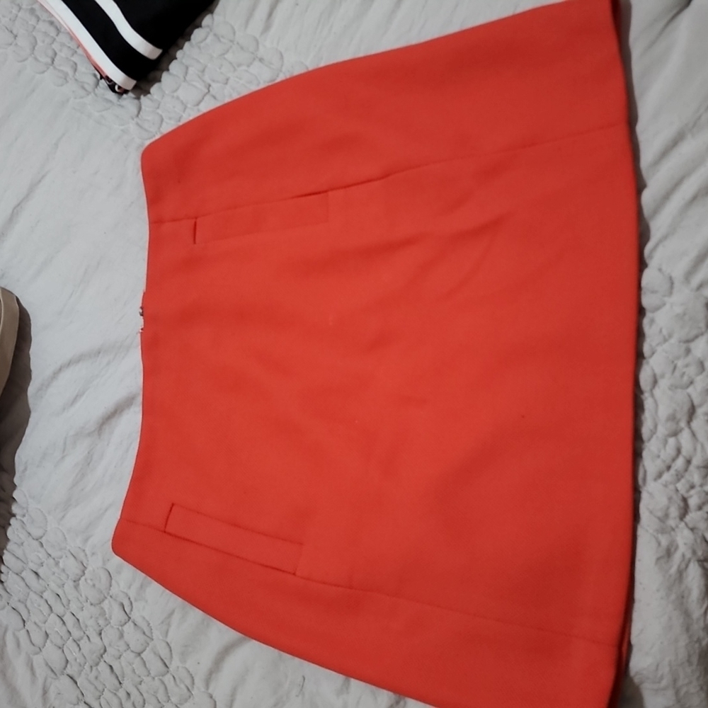 Banana Republic Orange Woven Mini Skirt